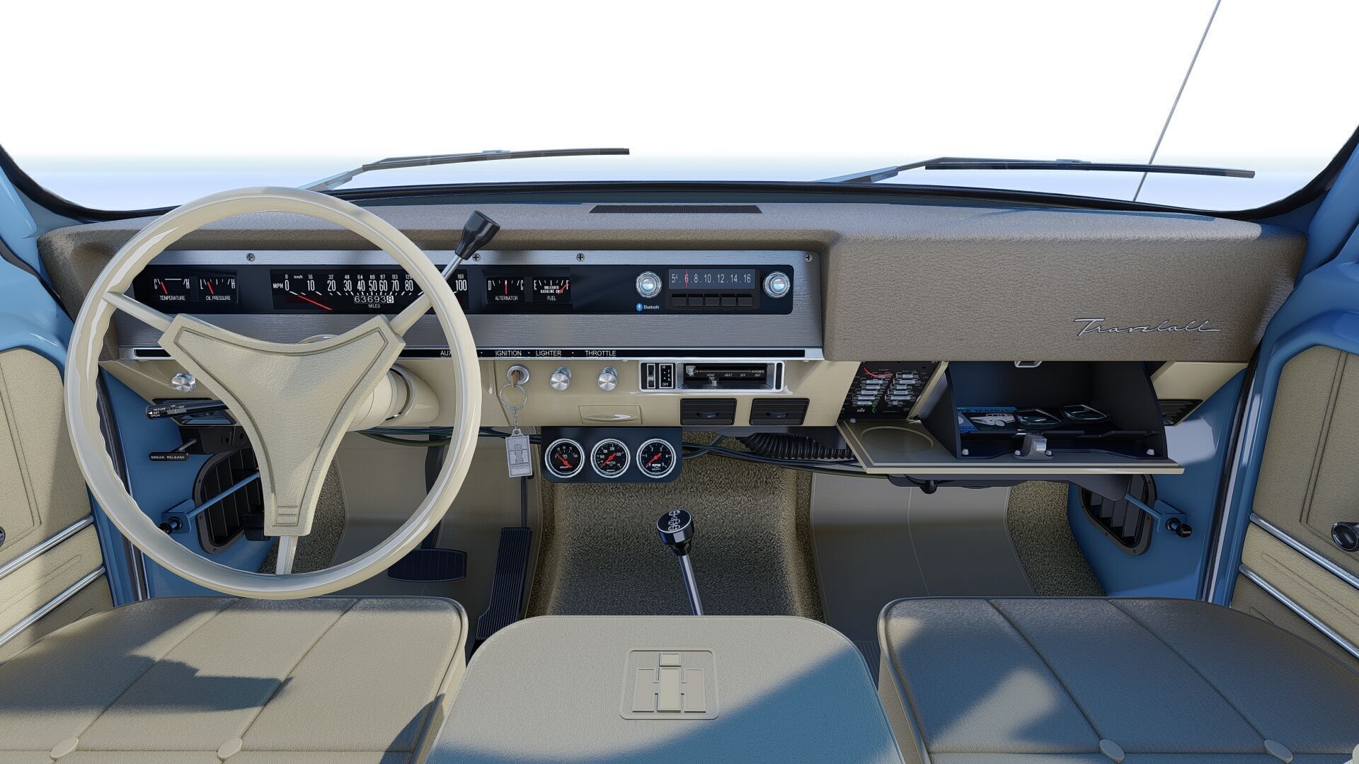 1972 International Harvester Travelall Off Road 3D model_44