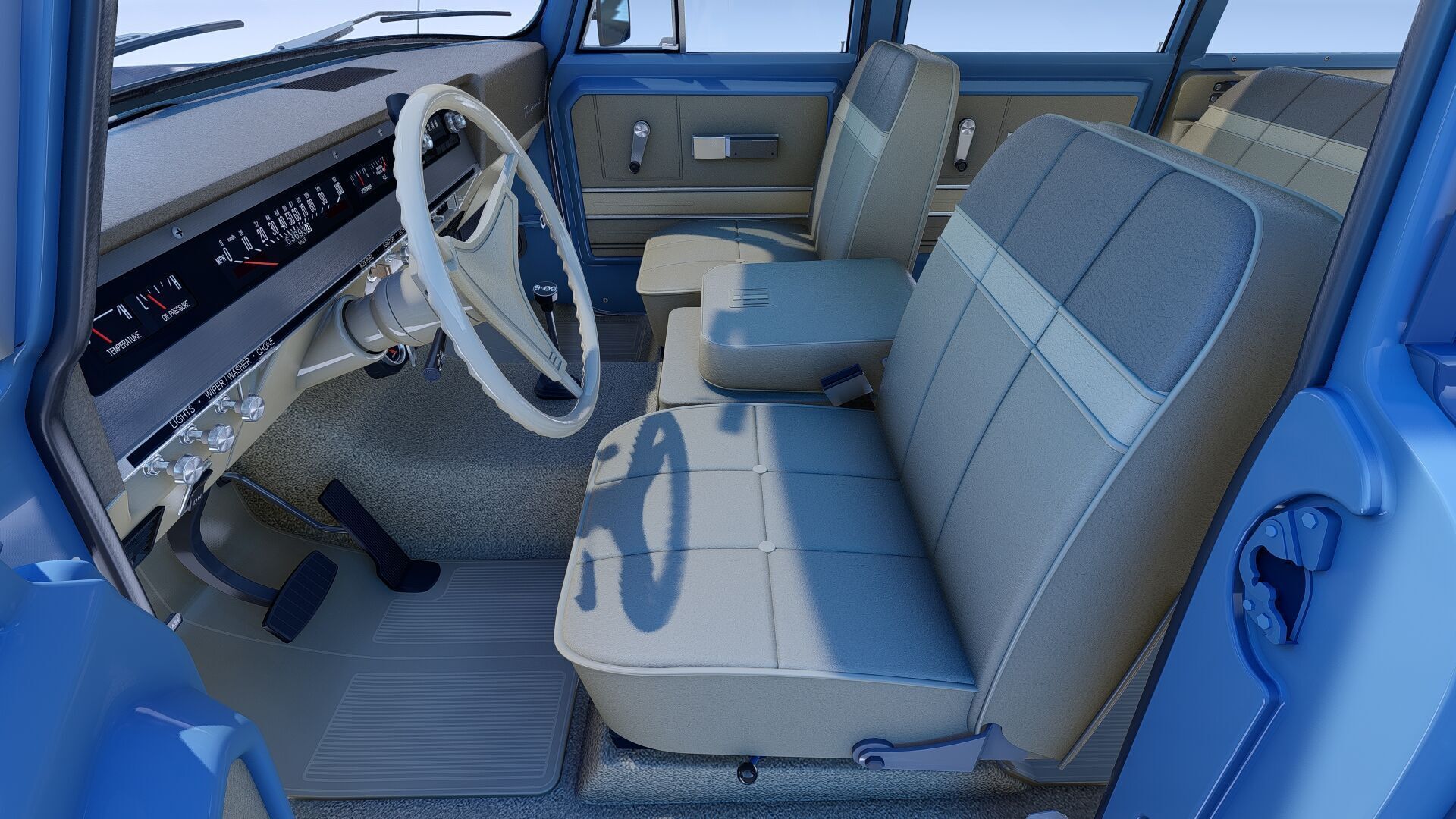 1972 International Harvester Travelall Off Road 3D model_23