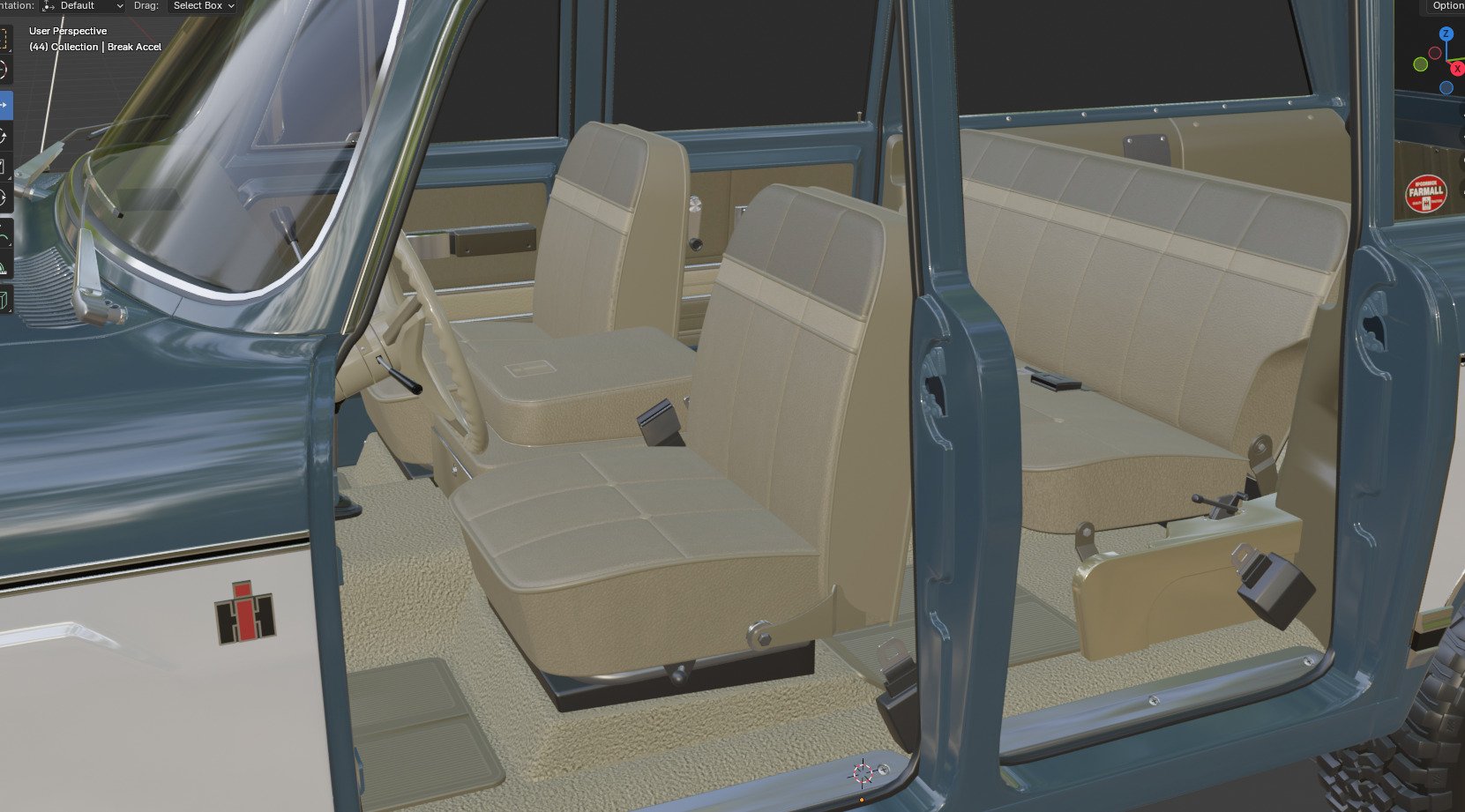 1972 International Harvester Travelall Off Road 3D model_60