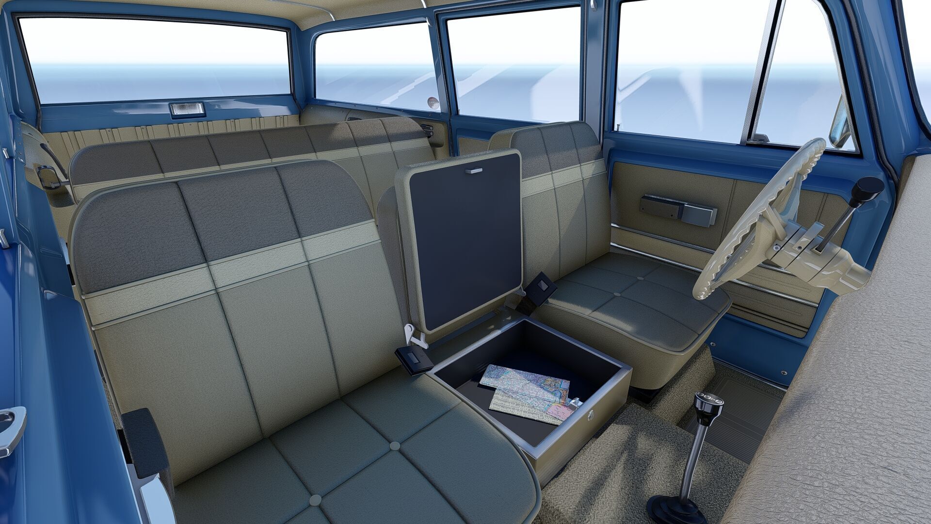 1972 International Harvester Travelall Off Road 3D model_20