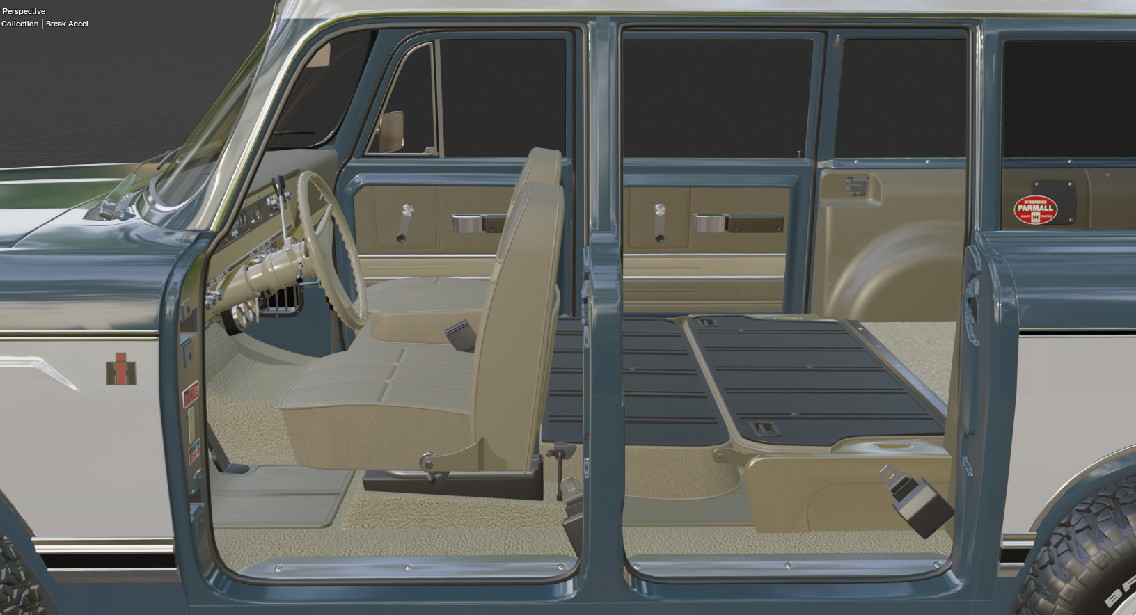 1972 International Harvester Travelall Off Road 3D model_57