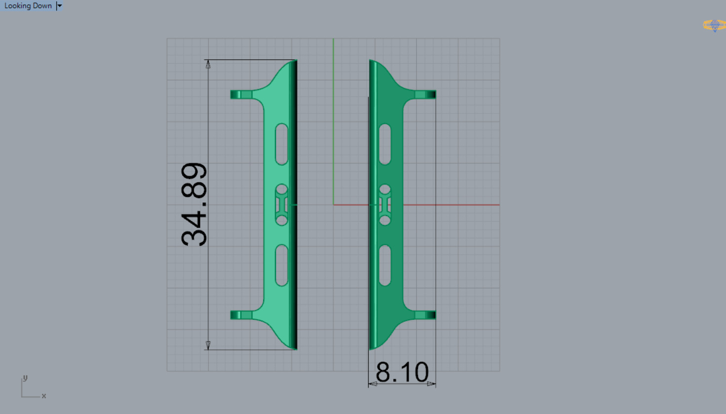 Apple Watch Band Gold Connector Model gl0005 3D print model_7