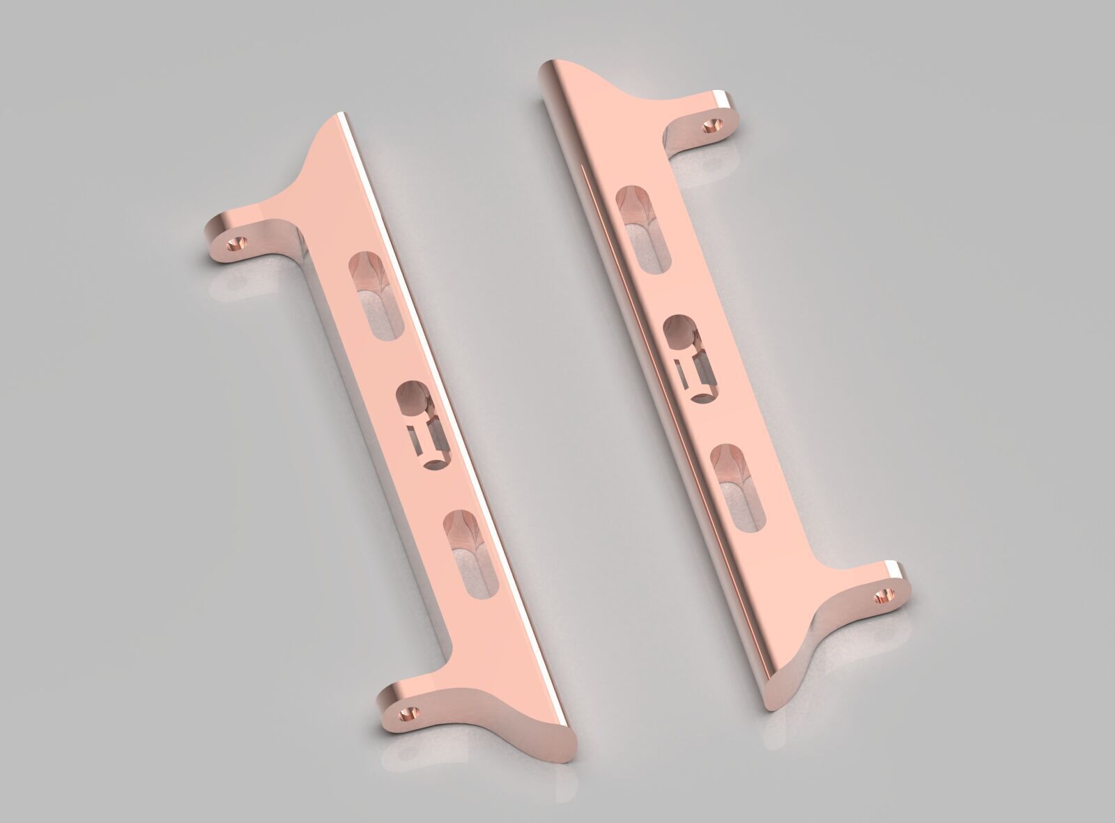 Apple Watch Band Gold Connector Model gl0005 3D print model_12