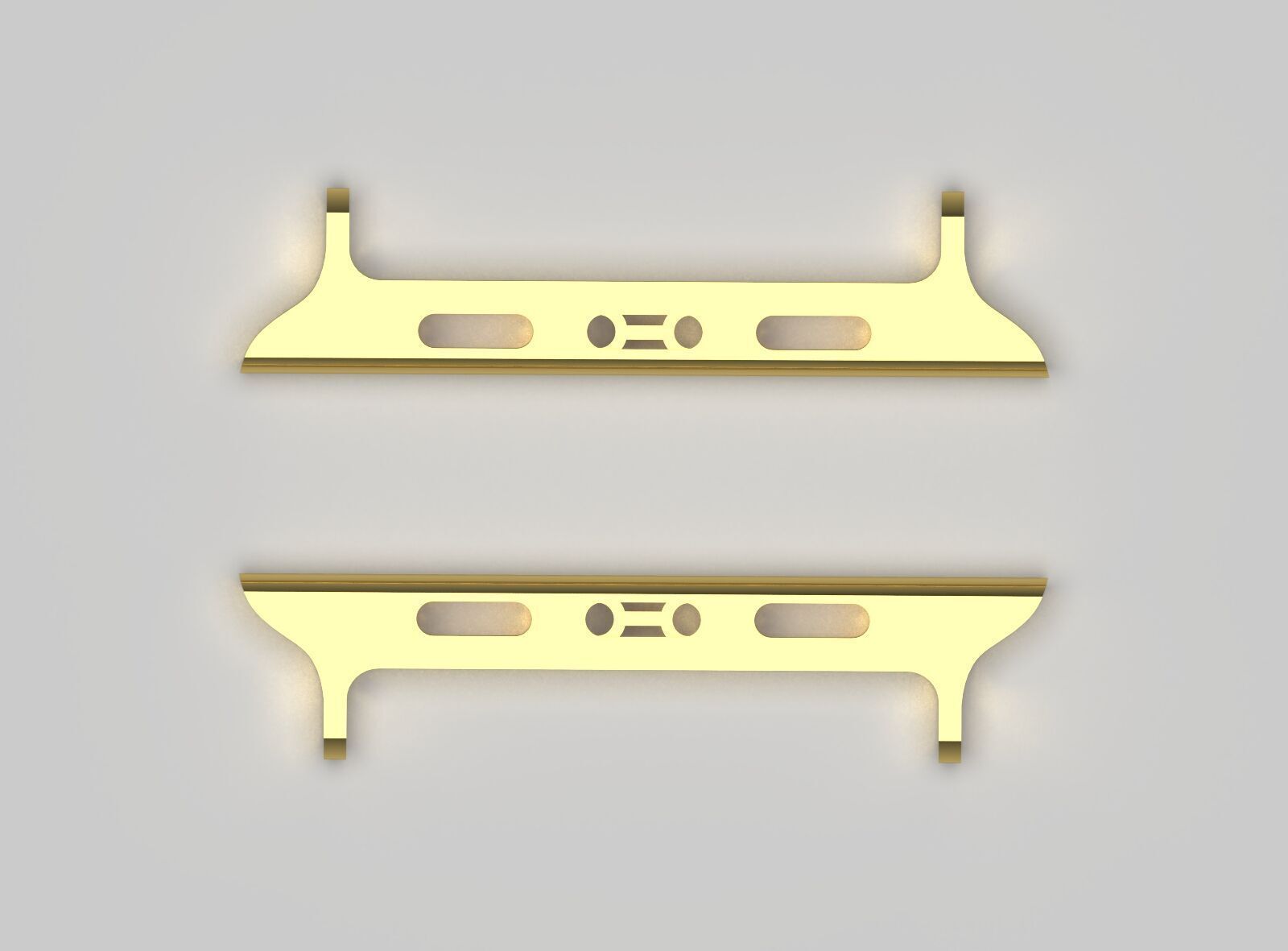 Apple Watch Band Gold Connector Model gl0005 3D print model_2
