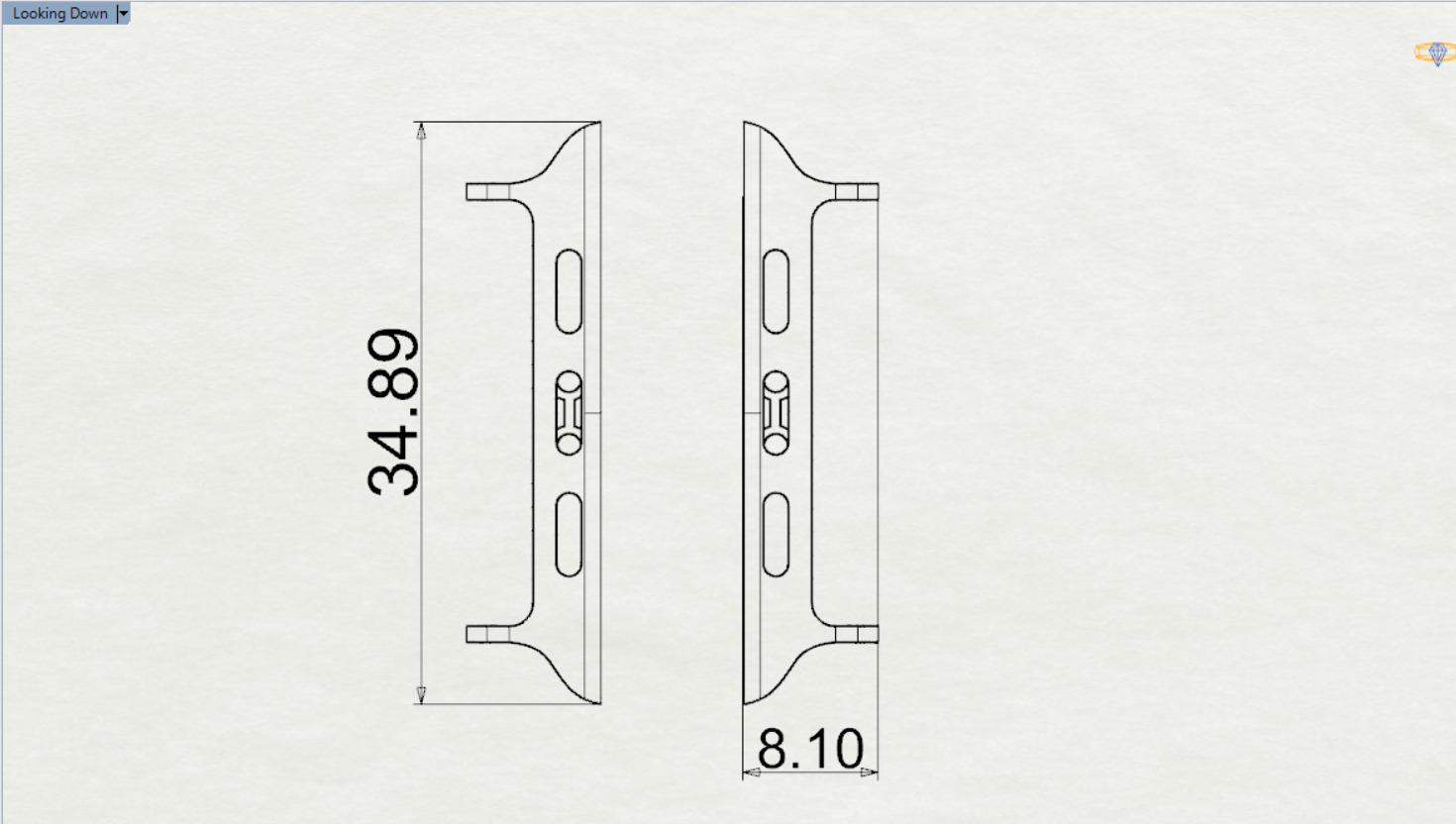 Apple Watch Band Gold Connector Model gl0005 3D print model_17