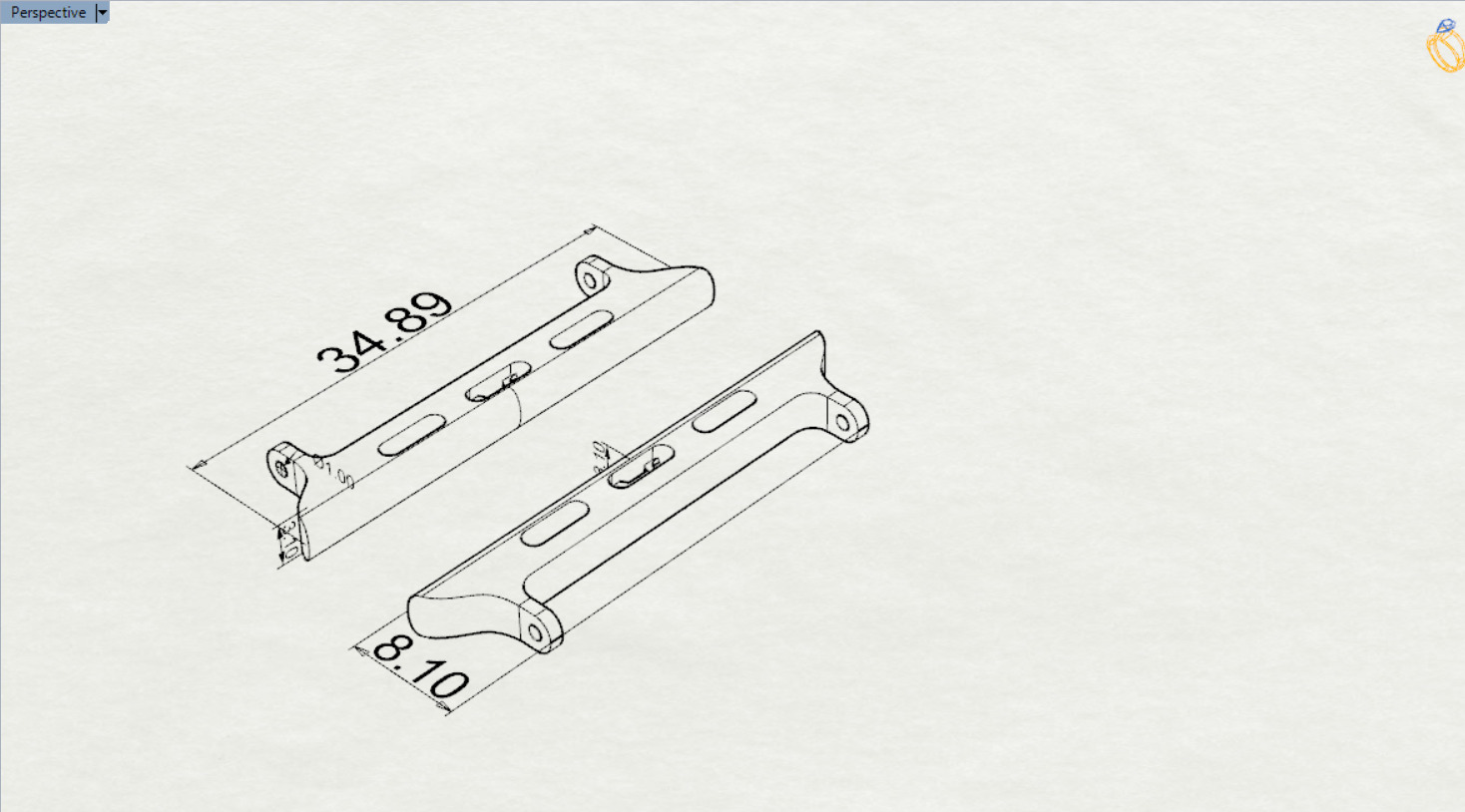 Apple Watch Band Gold Connector Model gl0005 3D print model_16