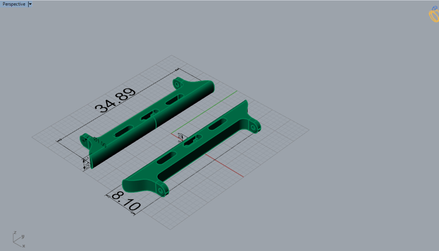 Apple Watch Band Gold Connector Model gl0005 3D print model_6