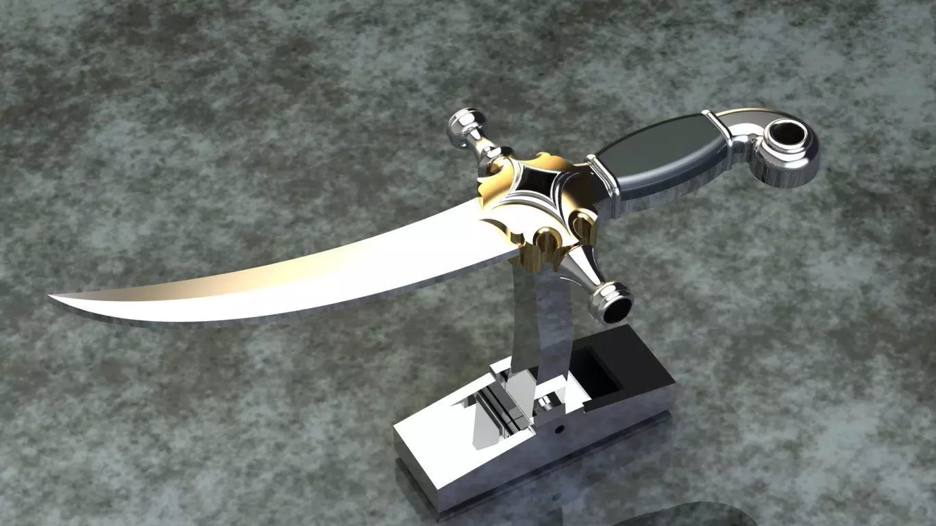 Cufflinks khinjar 3D print model