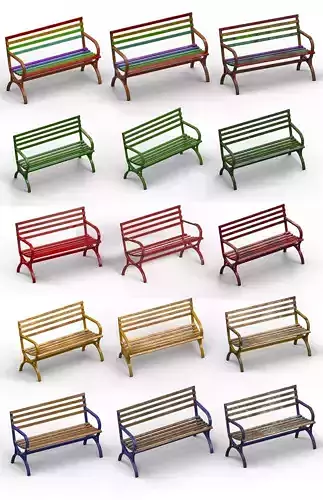 Street Bench Pack 15
