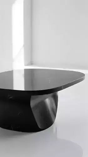 Obsidian Curve Coffee Table