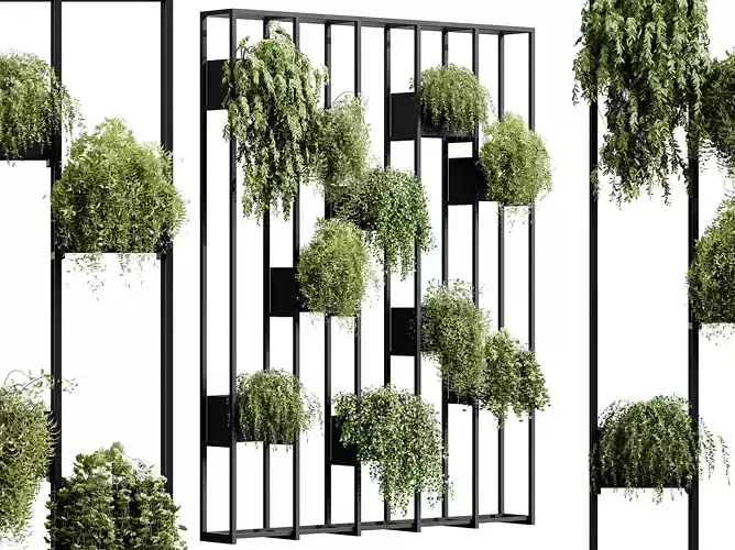 AV Vertical Garden Fitowall Plants Partition Ultra Realistic