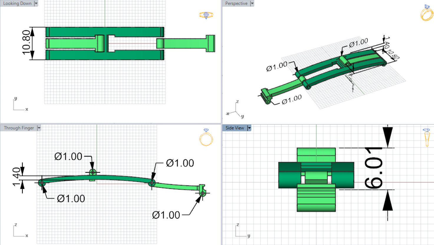 Two-tone watch lock model gl0006 3D print model_21