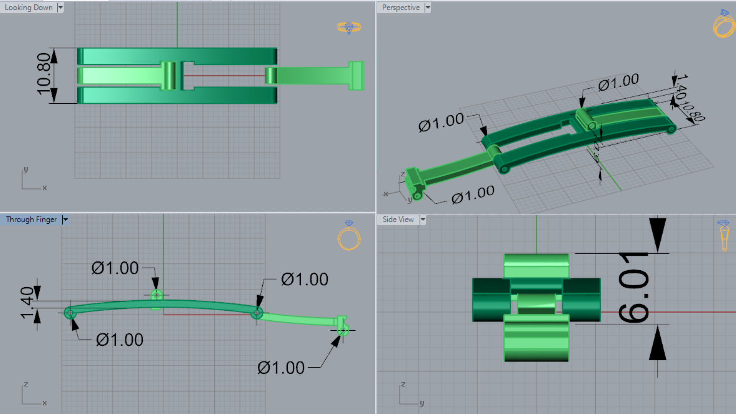 Two-tone watch lock model gl0006 3D print model_6