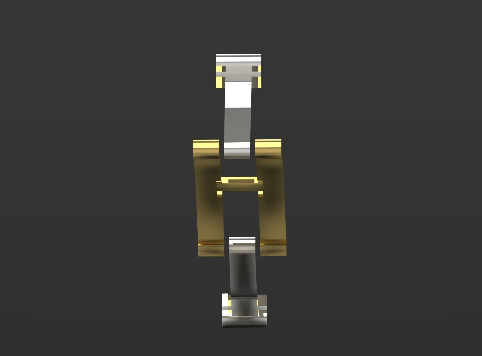 Two-tone watch lock model gl0006 3D print model_2