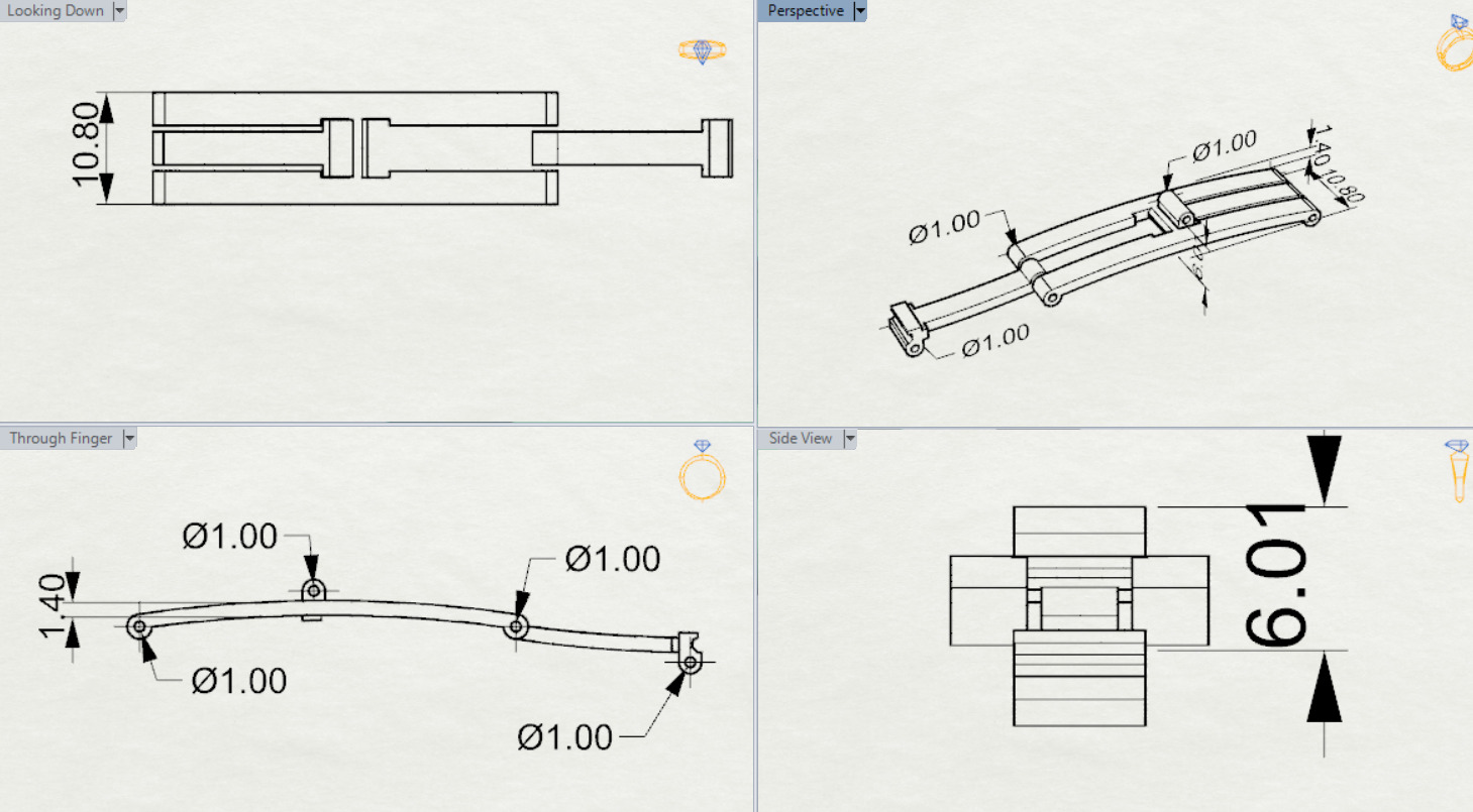 Two-tone watch lock model gl0006 3D print model_16