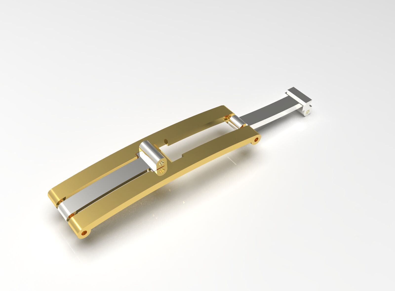 Two-tone watch lock model gl0006 3D print model_11