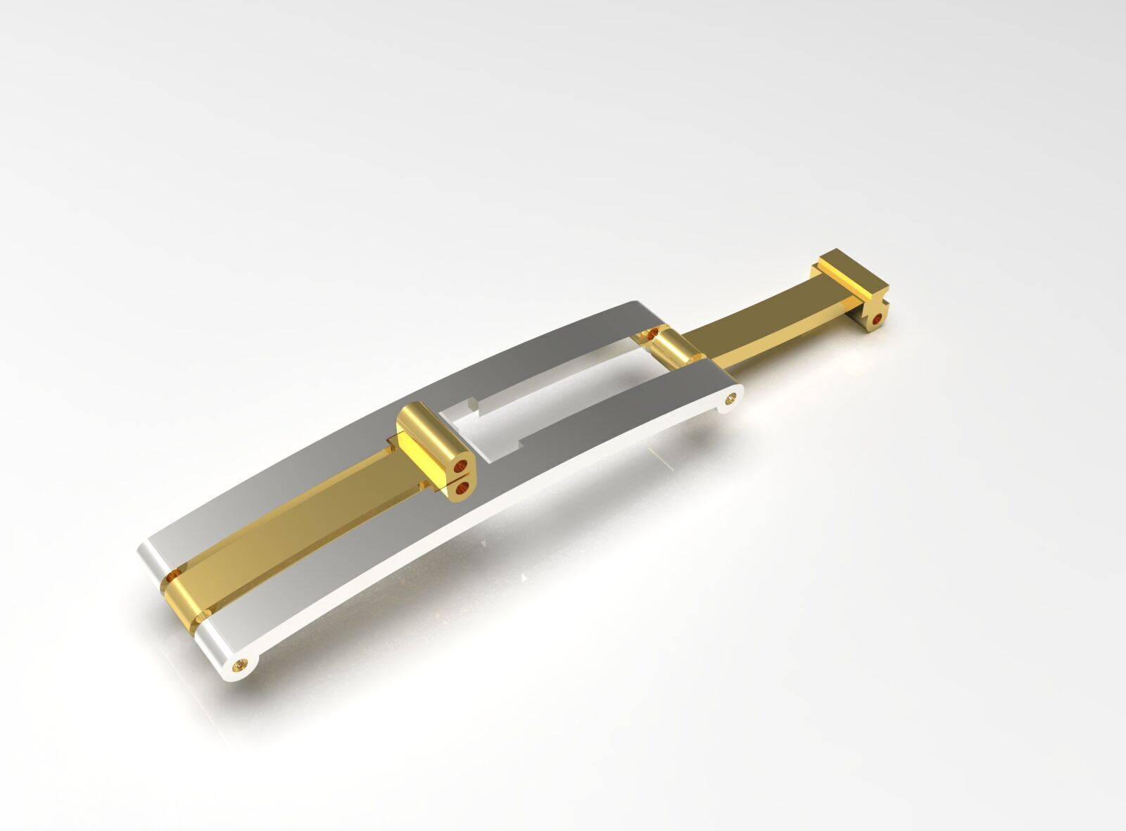 Two-tone watch lock model gl0006 3D print model_12