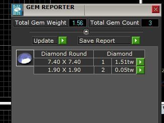 Diamond ring 001 3D print model_4