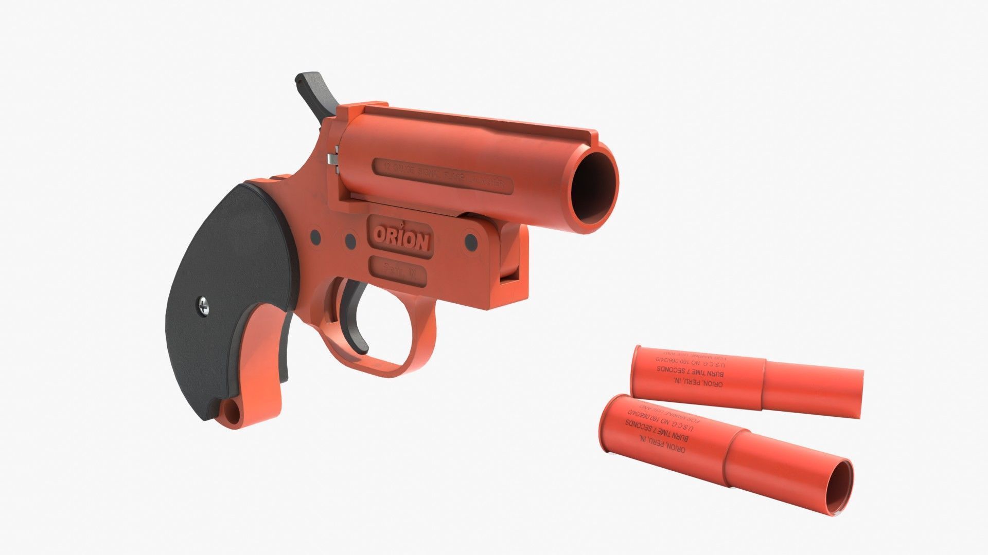 Flare gun Orion Low-poly 3D model_15