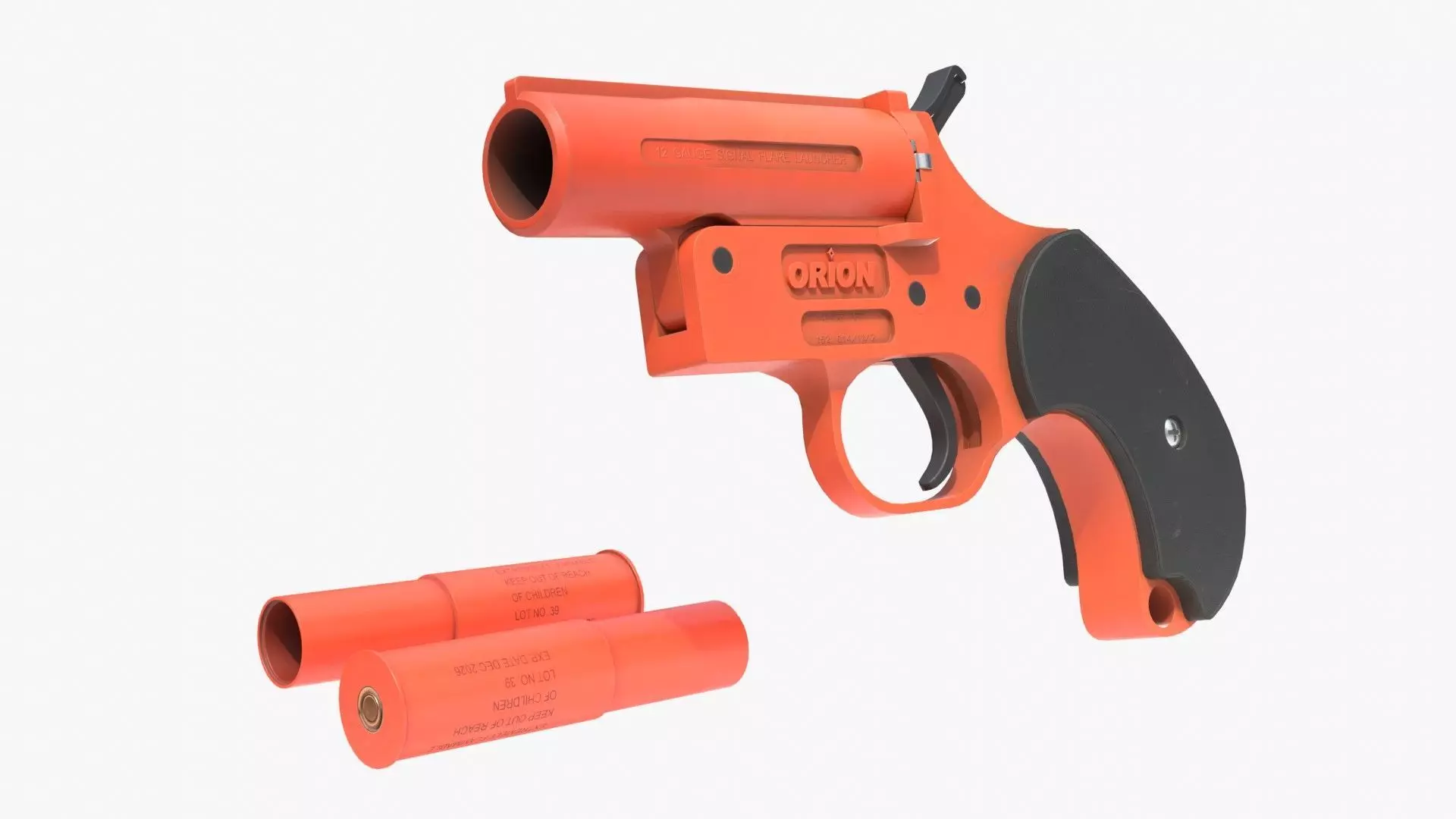 Flare gun Orion Low-poly 3D model_0