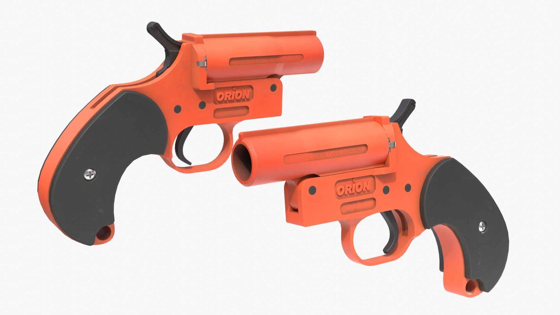 Flare gun Orion Low-poly 3D model_2