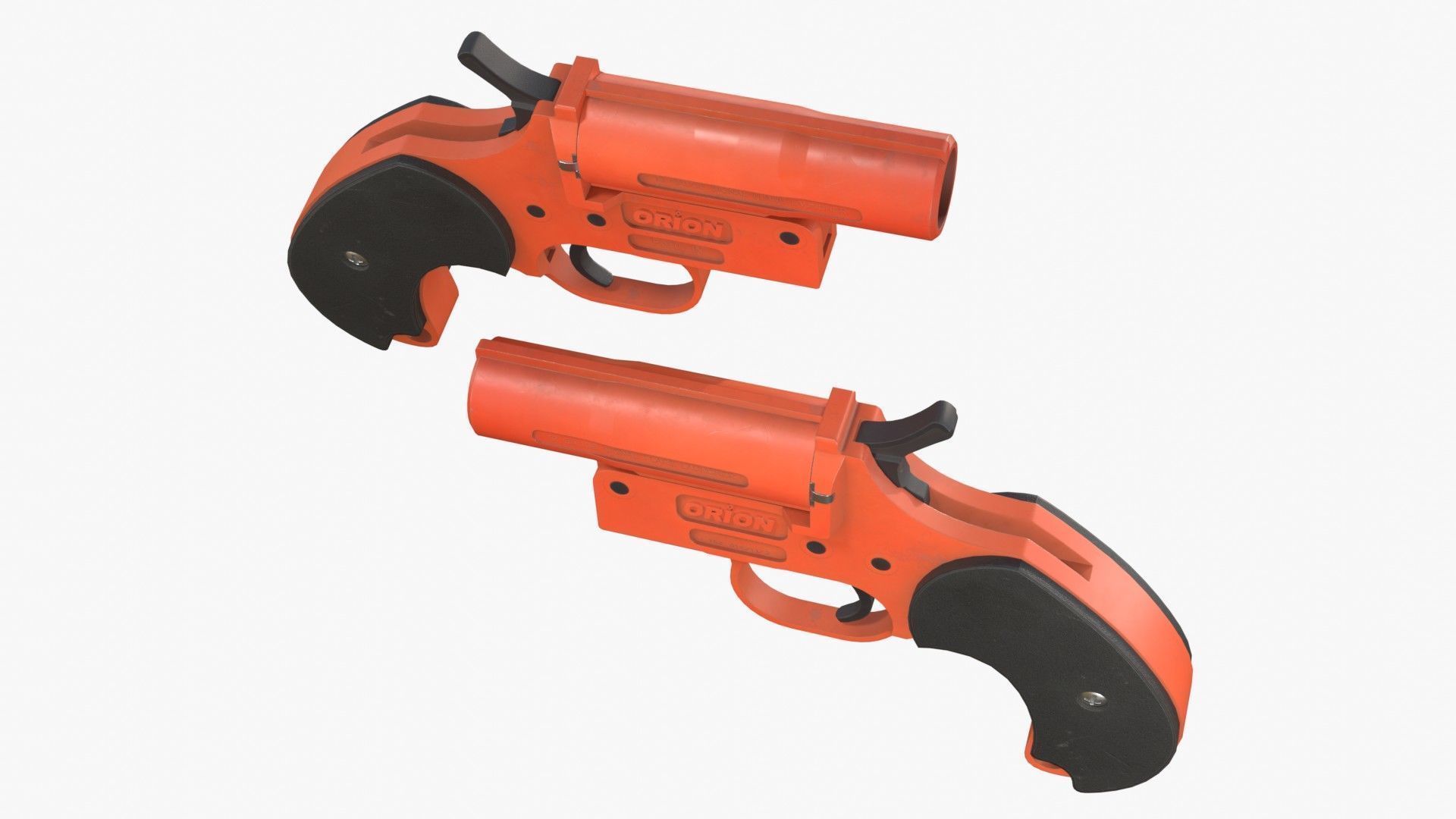 Flare gun Orion Low-poly 3D model_4
