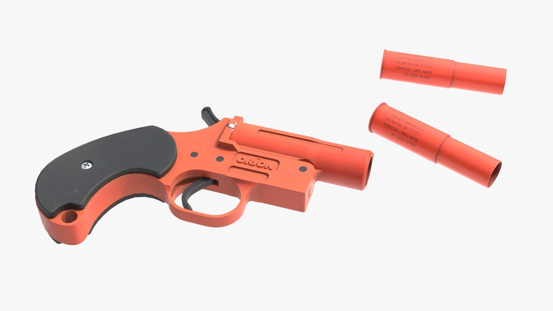 Flare gun Orion Low-poly 3D model_16