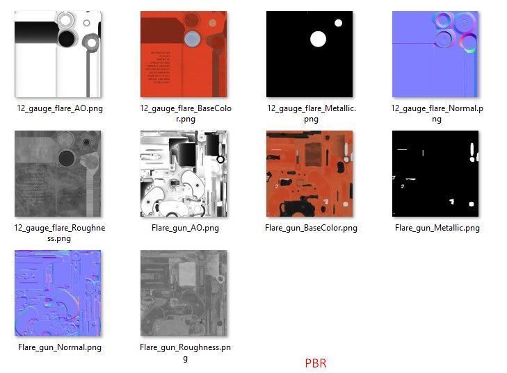 Flare gun Orion Low-poly 3D model_26