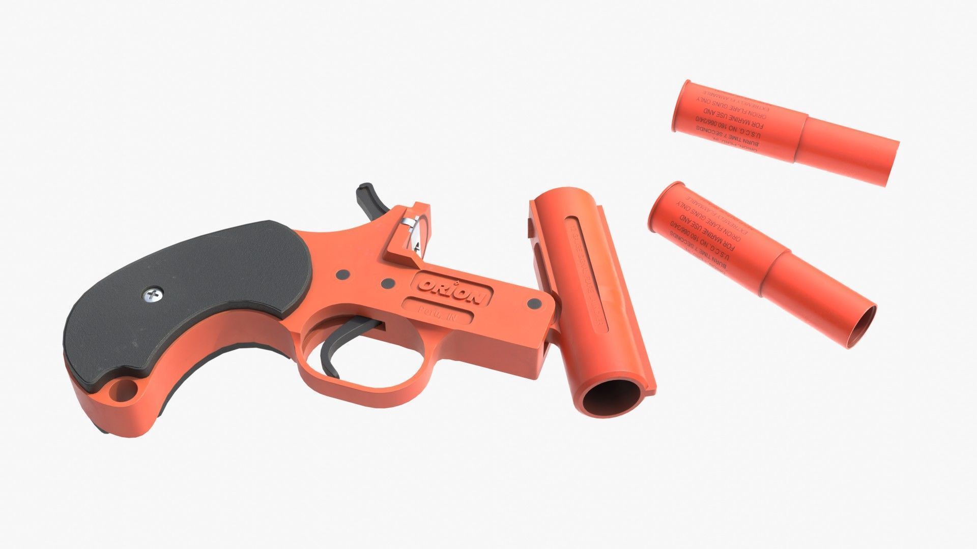 Flare gun Orion Low-poly 3D model_17