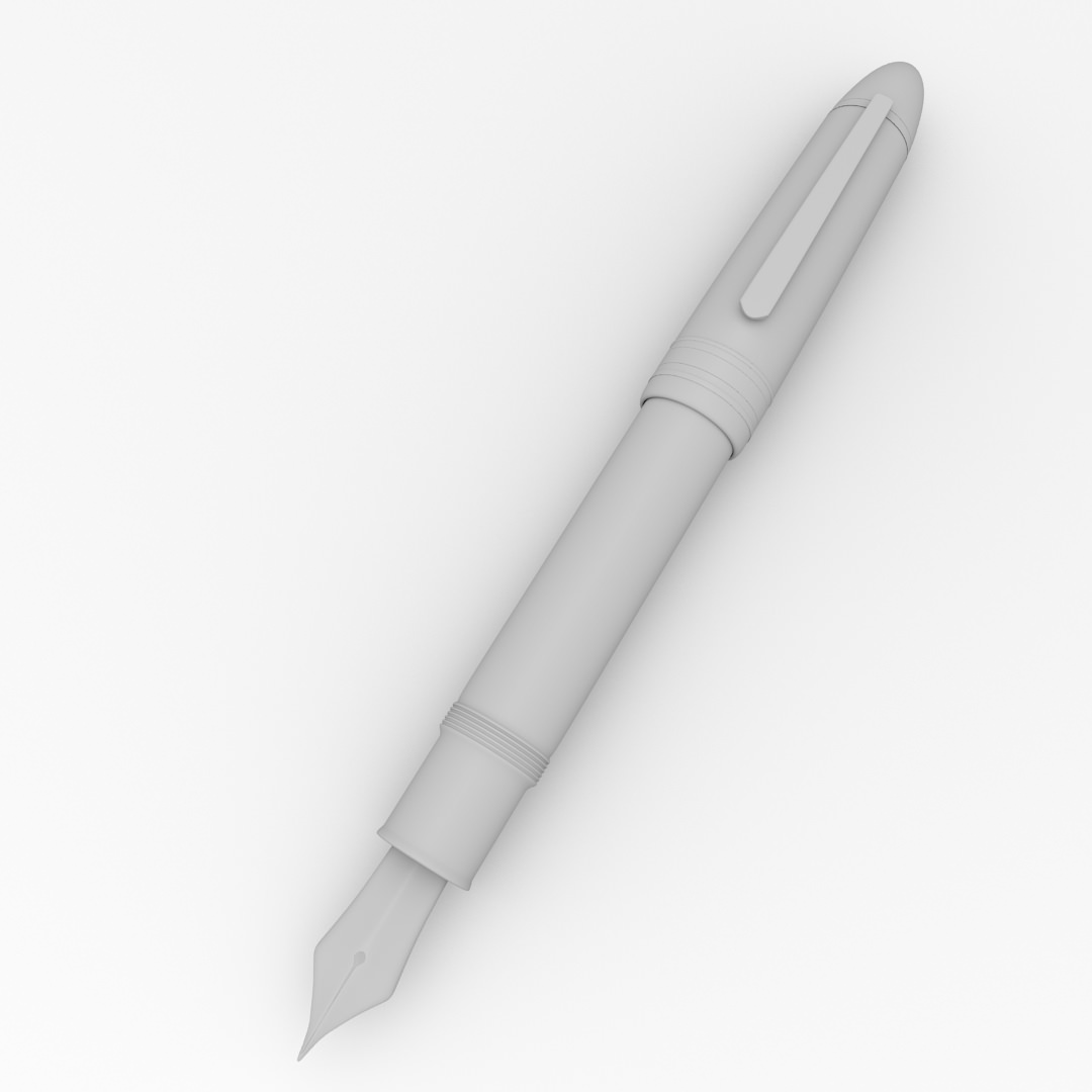 Fountain Pen 3D model_3