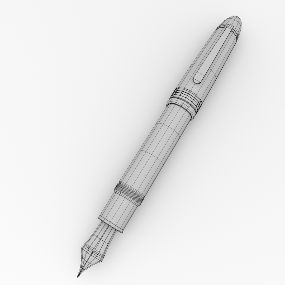 Fountain Pen 3D model_4
