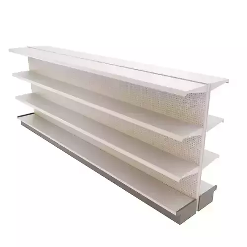 Supermarket Aisles Low-poly 3D model