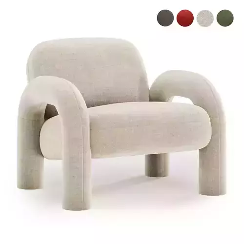 armchair bubo 3D model