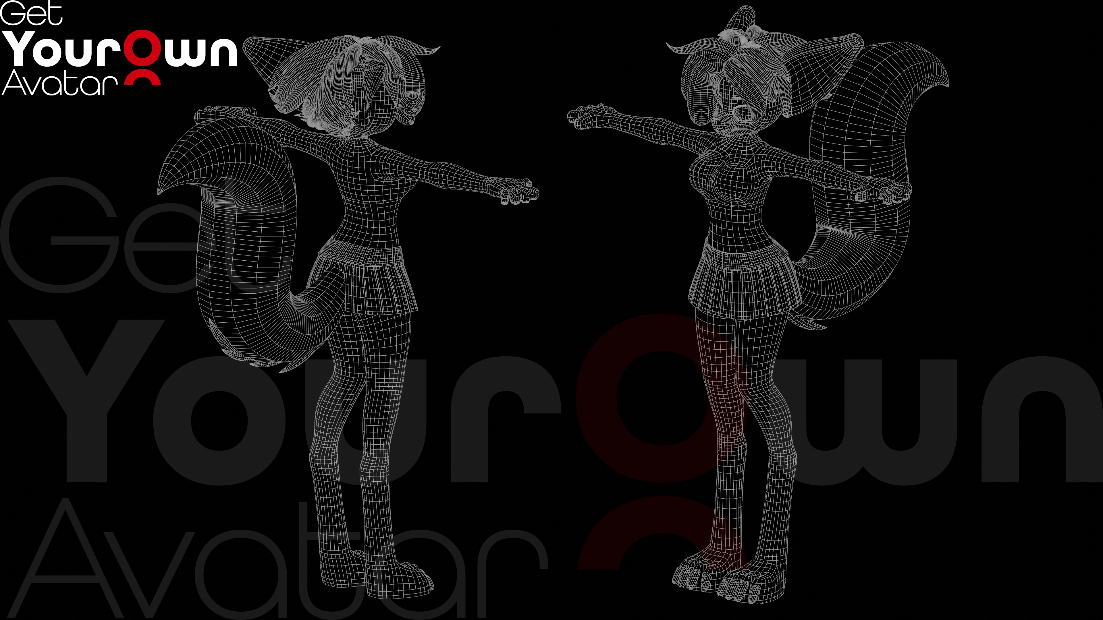 Furry Foxy 3D Avatar For SFM VRChat And Animation Low-poly 3D model_4