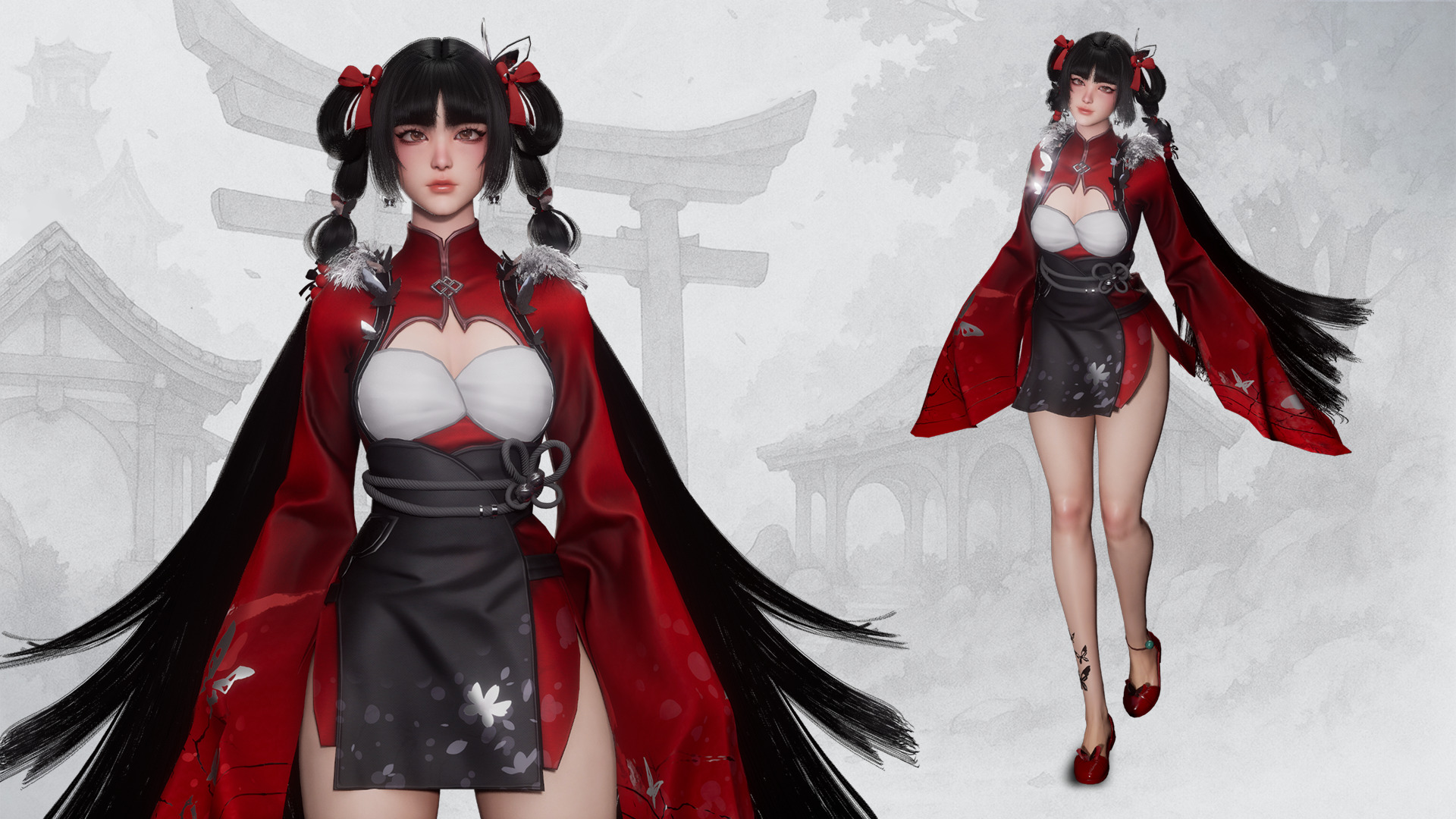 Xiao Jue Asian Girl - Game Ready Low-poly 3D model_2