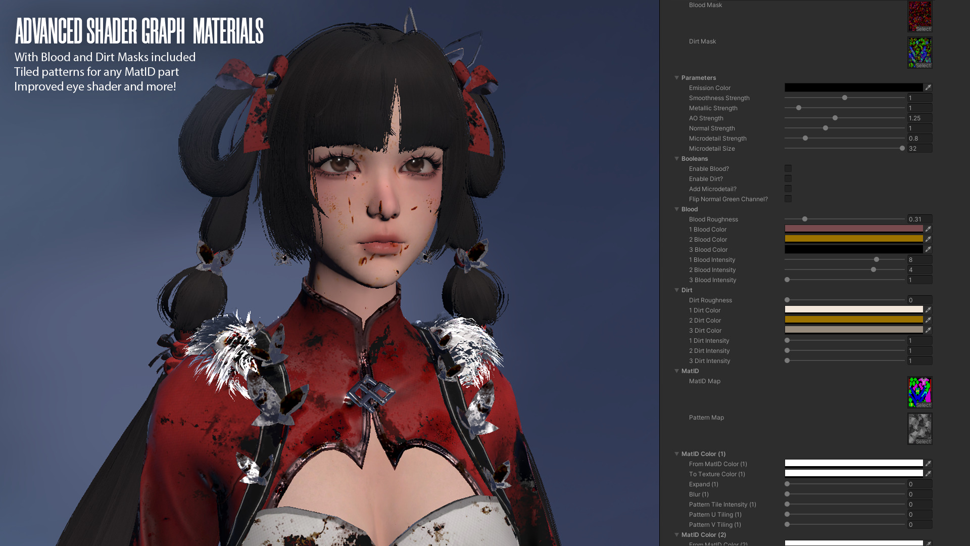 Xiao Jue Asian Girl - Game Ready Low-poly 3D model_21