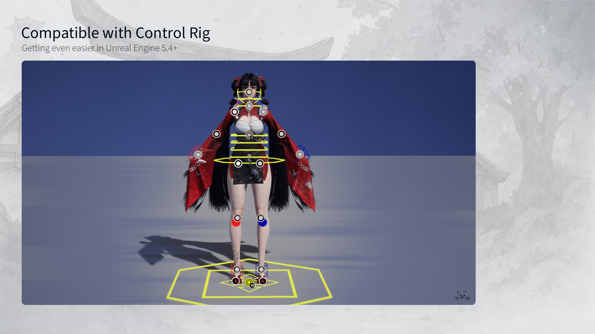 Xiao Jue Asian Girl - Game Ready Low-poly 3D model_14