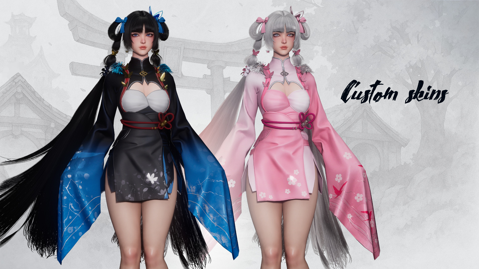 Xiao Jue Asian Girl - Game Ready Low-poly 3D model_6