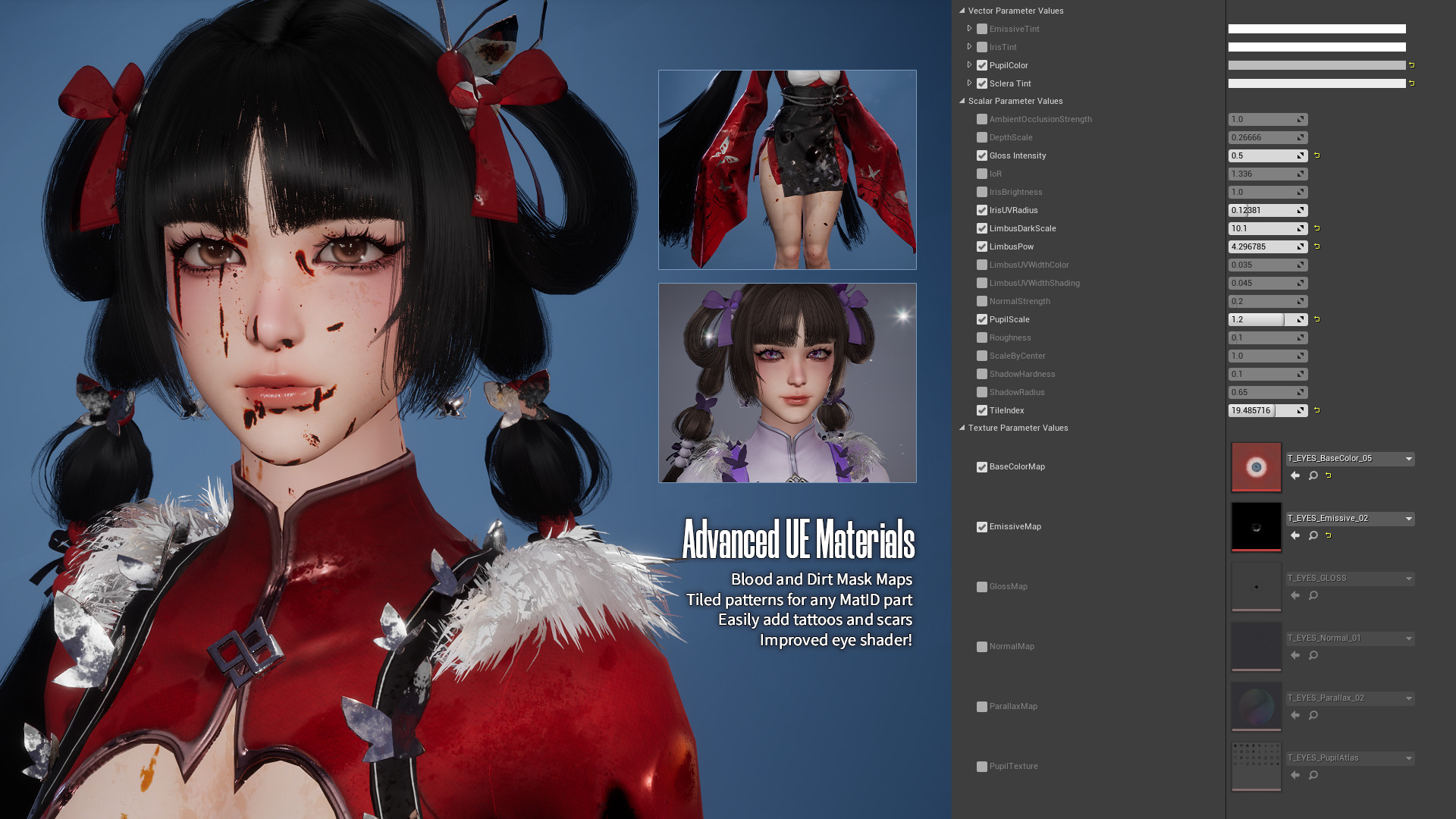 Xiao Jue Asian Girl - Game Ready Low-poly 3D model_19