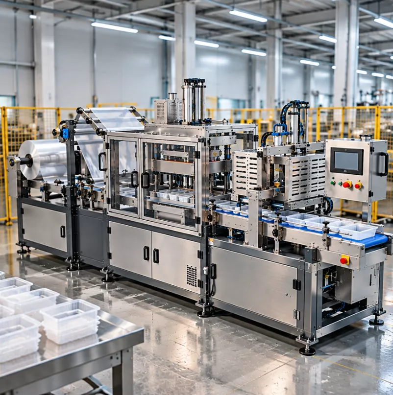 Automatic Thermoforming Tray Packaging Machine 3D model | CGTrader