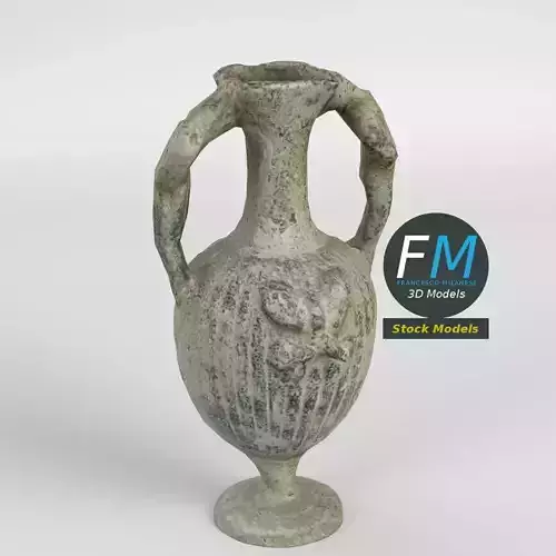 Ancient double handled amphora