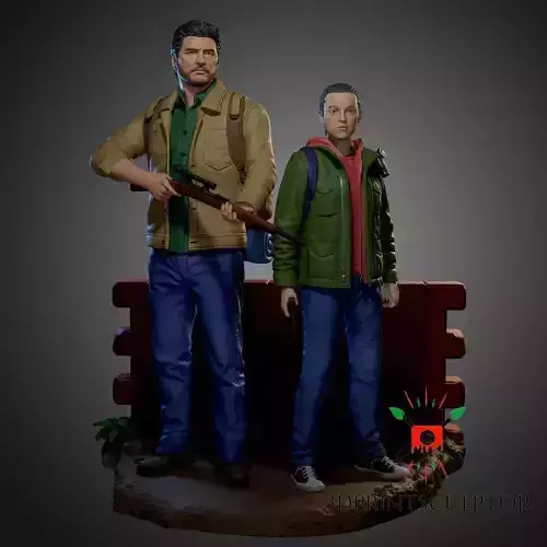 JOEL and ELLIE - THE LAST OF US SERIES FAN ART