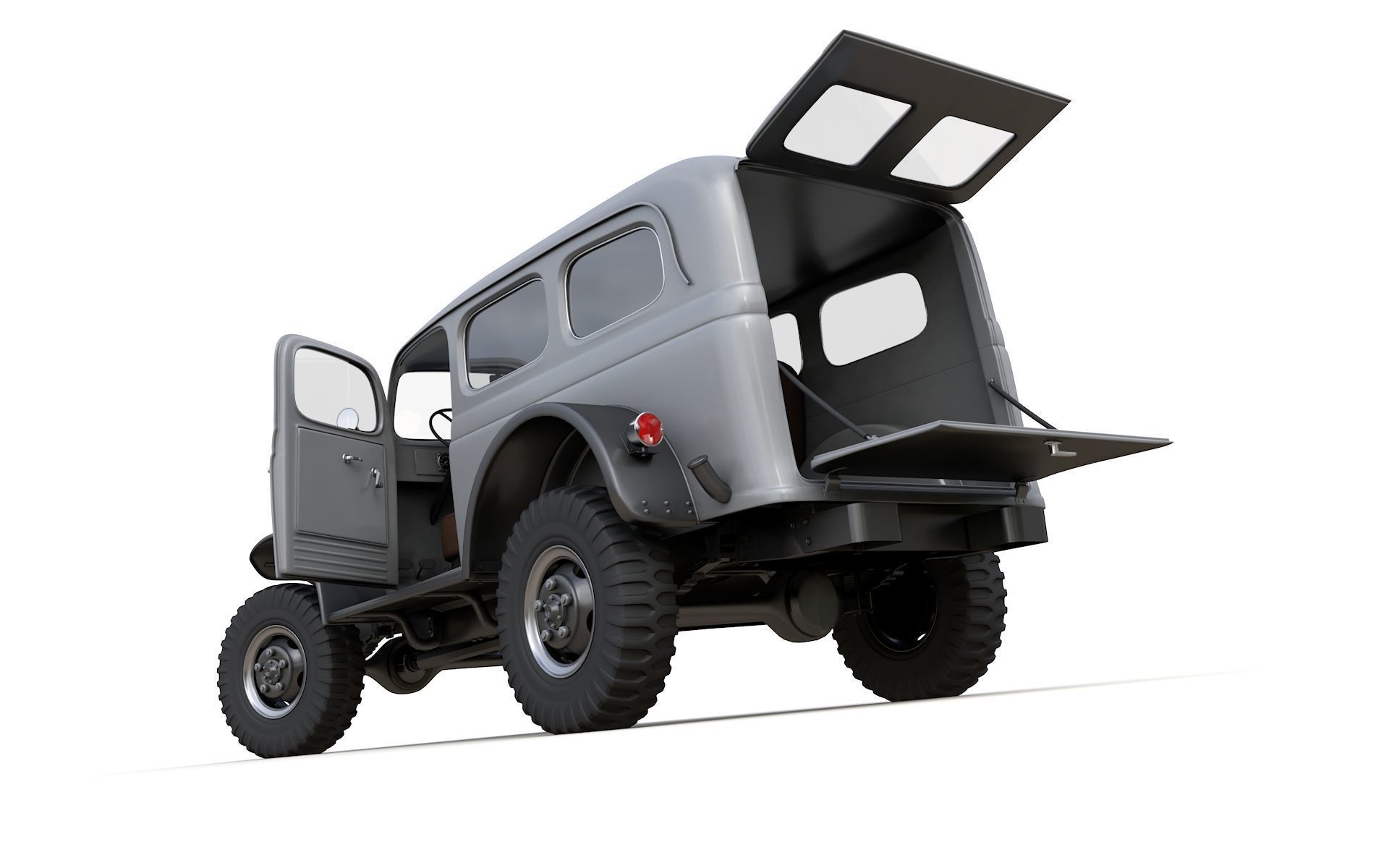 Dodge Power Wagon 3D Model Collection_10