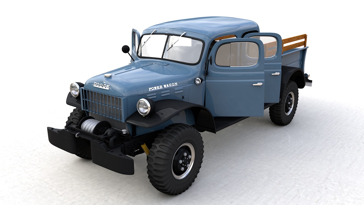 Dodge Power Wagon 3D Model Collection_13