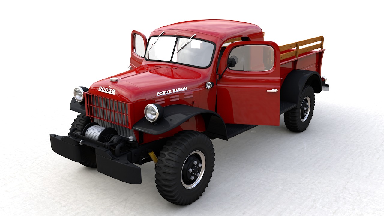 Dodge Power Wagon 3D Model Collection_18