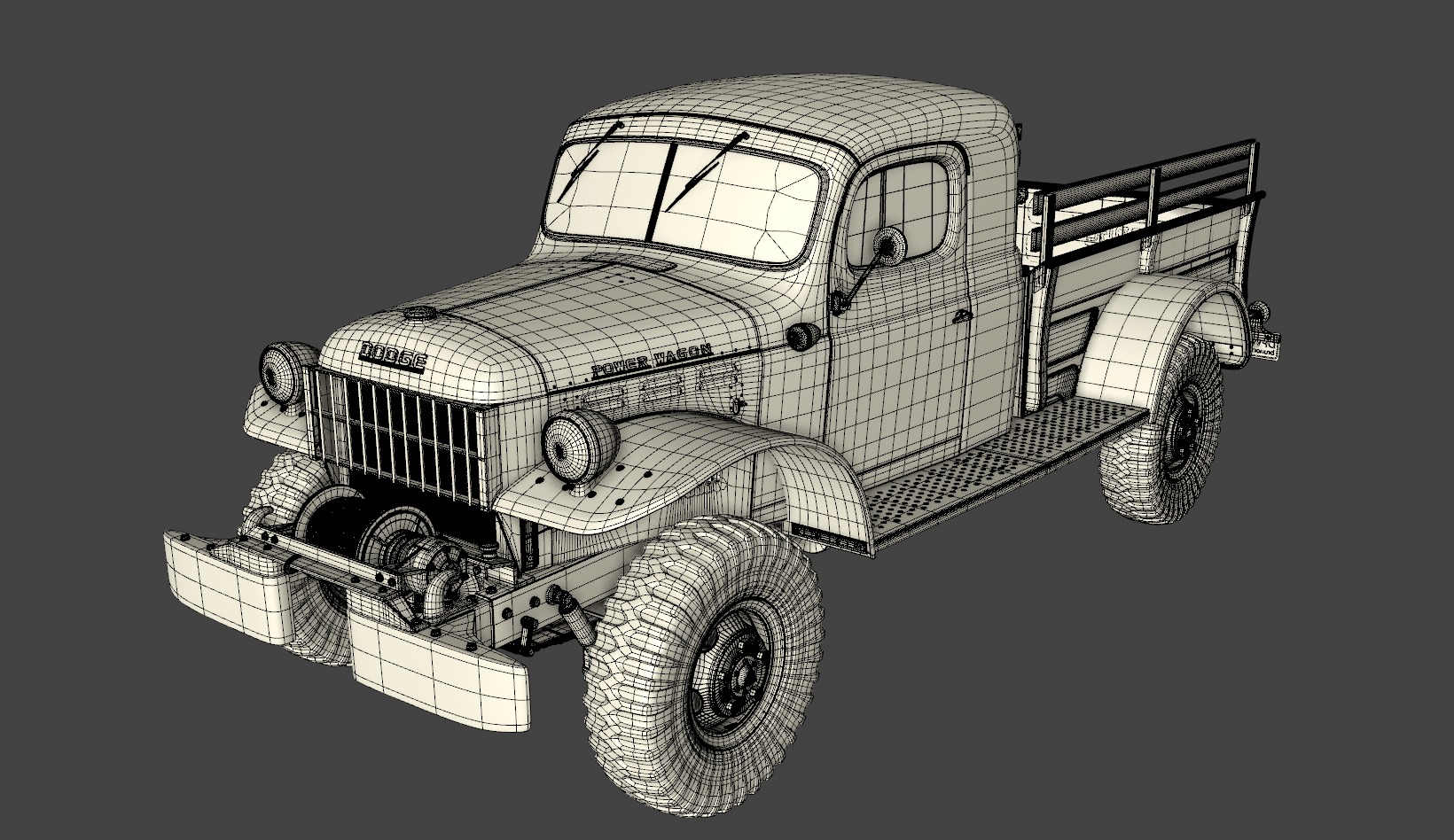 Dodge Power Wagon 3D Model Collection_23