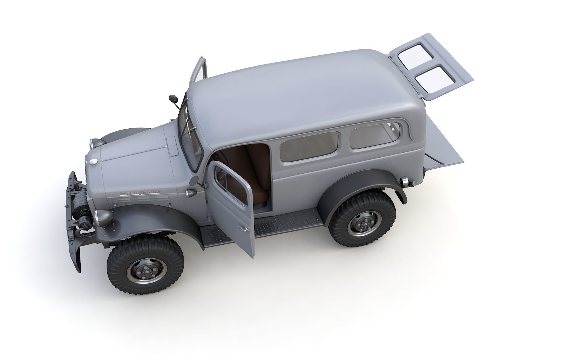 Dodge Power Wagon 3D Model Collection_9