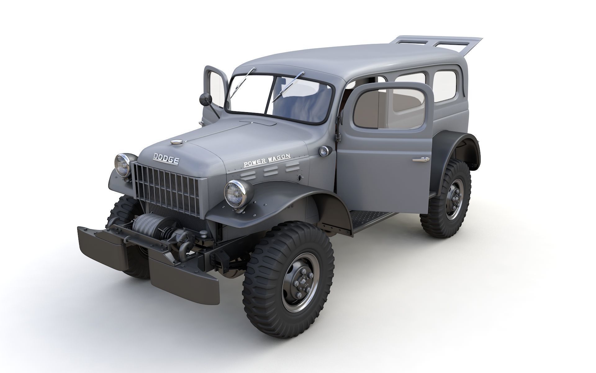 Dodge Power Wagon 3D Model Collection_7