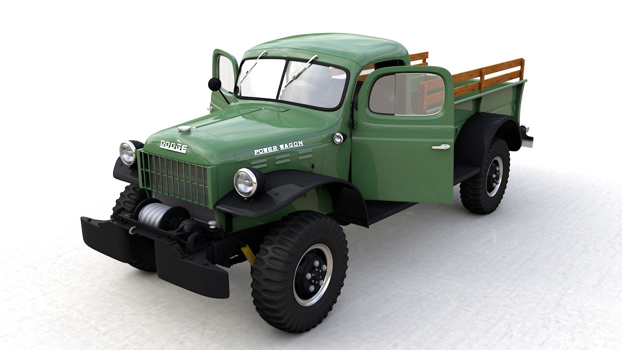 Dodge Power Wagon 3D Model Collection_2