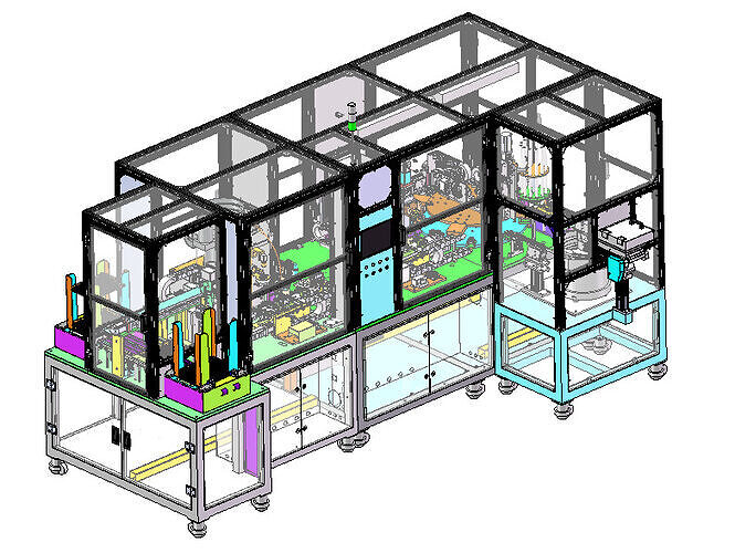 UV dispensing and CCD detection all-in-one machine 3D model